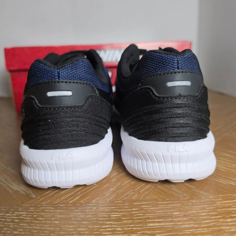 FILA Mens Memory Fantom 8 Running Shoes Blue Black Athletic Sneaker Size 8.5 NWB